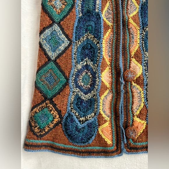 Dries Van Noten Hand Knit Crochet Longline Vest - Picture 4 of 14